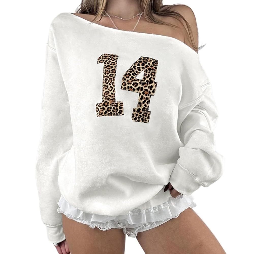 Amazon.com: Hesaco Number 14 Off Shoulder Oversized