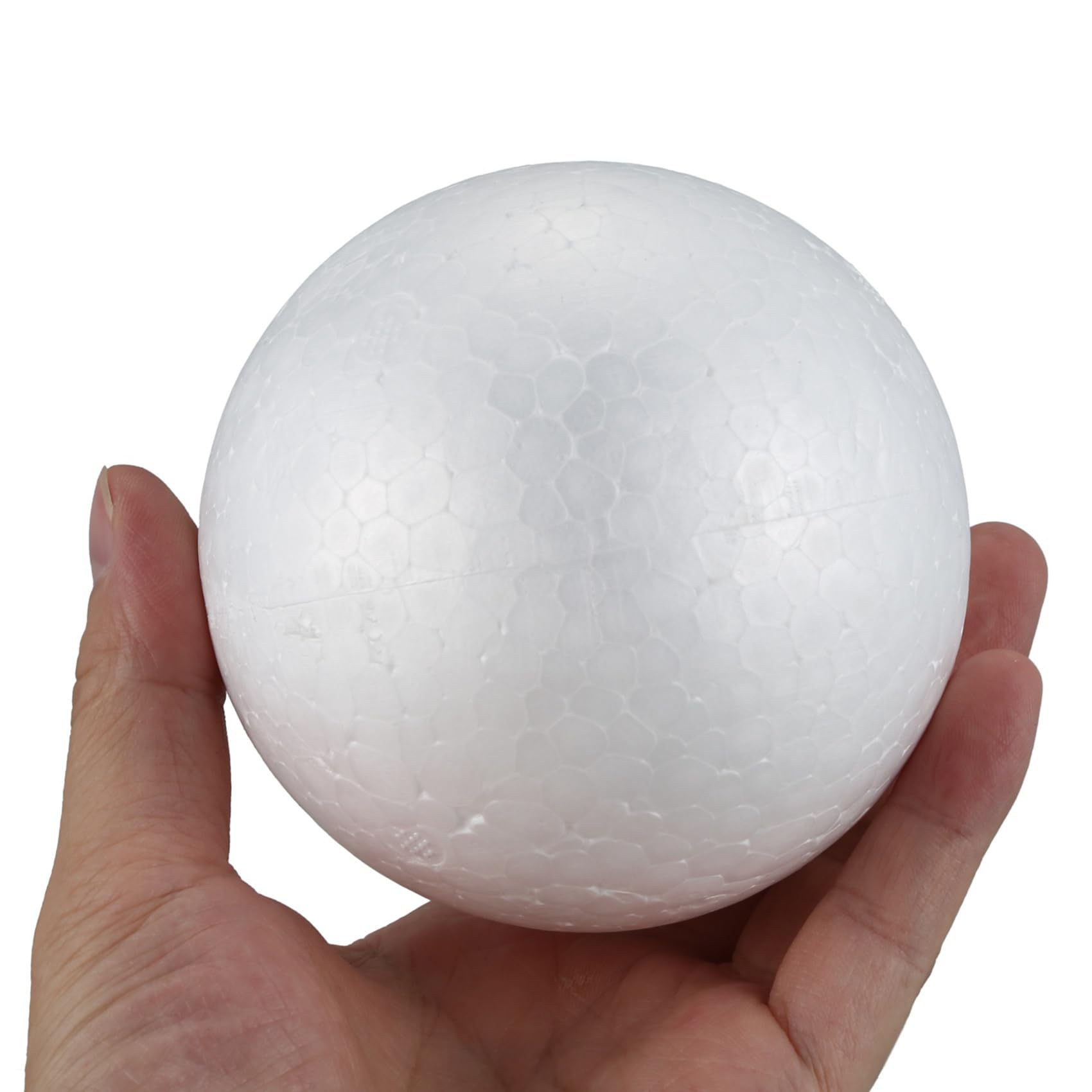 100 X Decorazione Natalizia Modellismo Artigianale Sfera in Polistirolo Espanso 10Cm -