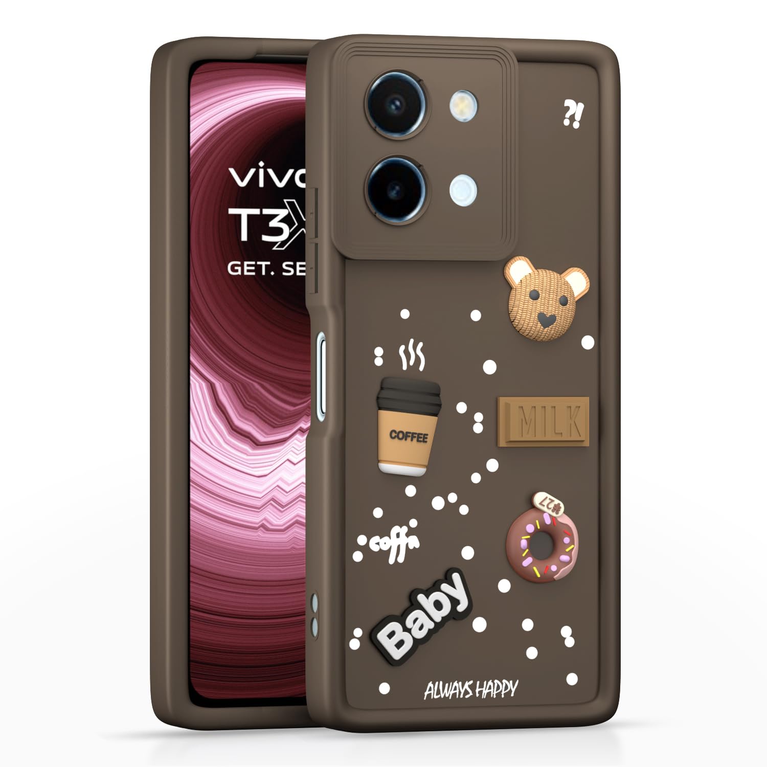 Vivo T3x 5G · Brown