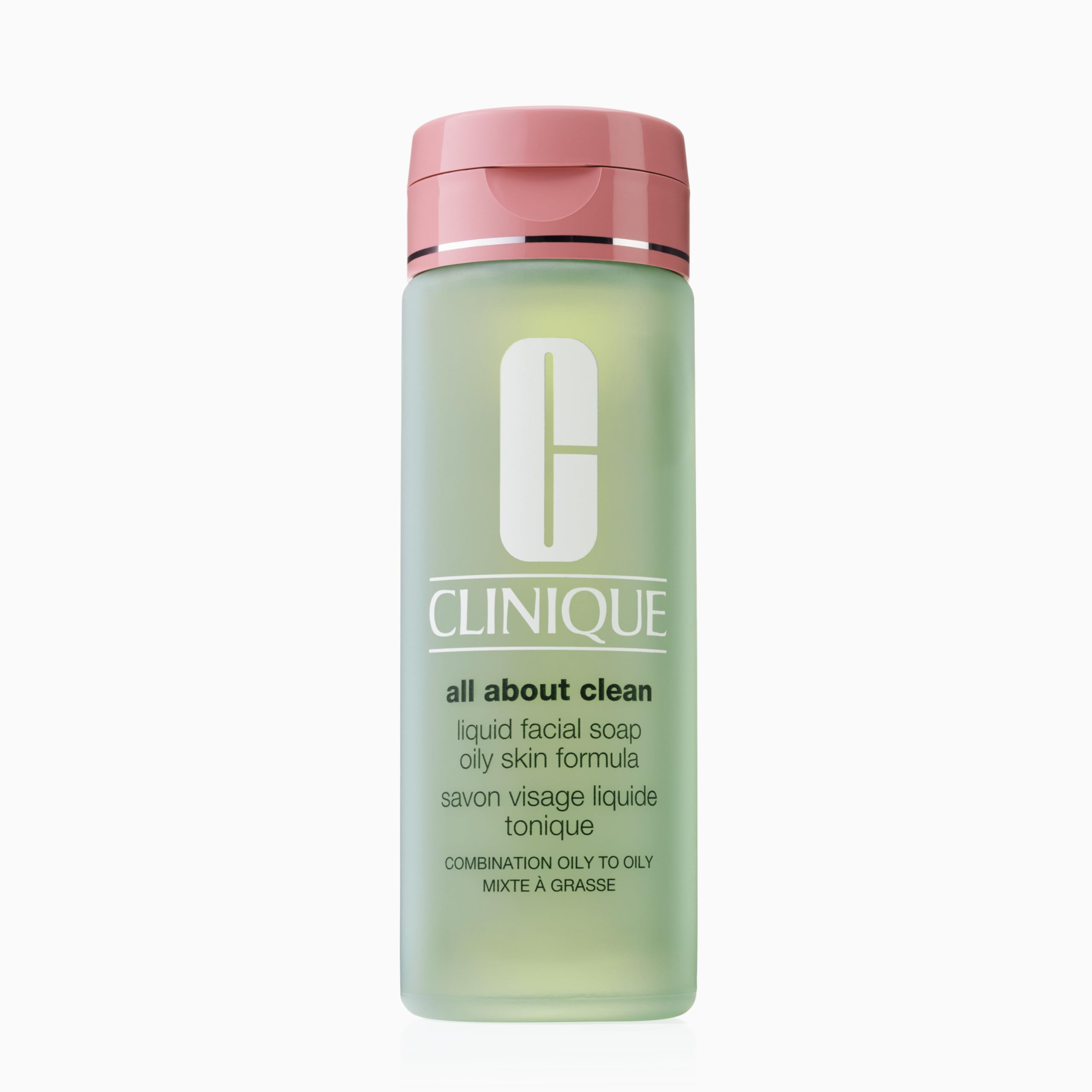 Clinique all about clean liquid facial soap oily skin formula , 200 ml ( Package may vary)