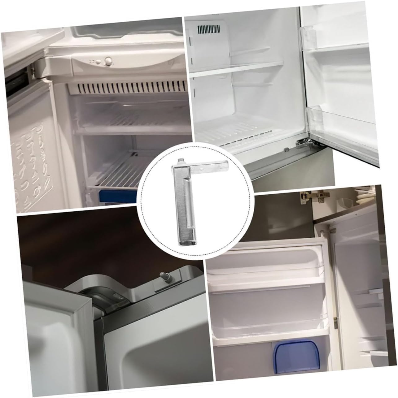Refrigerator Door Hinges 2pcs Stainless Steel for Smooth Closing