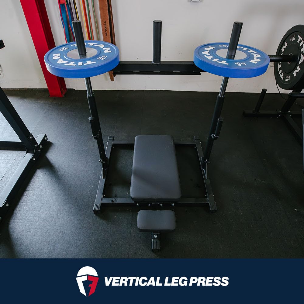 Titan Fitness Vertical Leg Press Machine Leg Strengthening Workout for Home Gym High Intensity Presses Adjustable Starting Height 400 LB Capacity Compact Leg Press Machines product thumbnail 3
