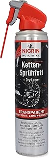 Nigrin 20620 MOTO-BIKE Dry Lube Ketten-Sprühfett für Motorrad, geeignet für O-, Z- und X-Ring-Ketten, Korrosionsschutz, 40...