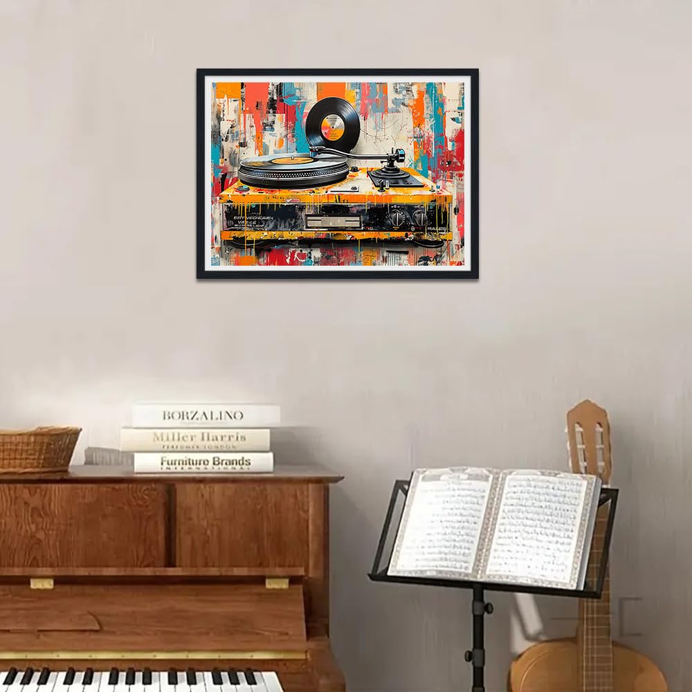 アート・デザイン・音楽 A collection of Antique print in Europe Amazon.com: Novatique Retro Music Room Decor Vinyl Records Wall