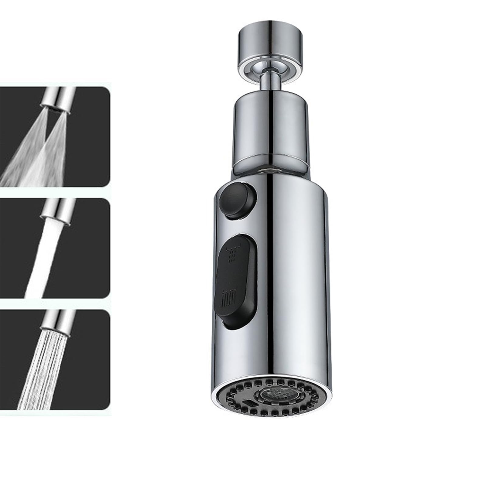 Sponsored Ad – 3 Function Kitchen Spray Head, 360° Swivel Spout Extender for Sink, Faucet Attachment, Aerator Adapter Accessories