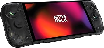 CRKD Nitro Deck 2 - Handheld Grip & Pro Controller for Nintendo Switch 2, Switch OLED & Nintendo Switch - No Stick Drift (Smoke Black Edition)
