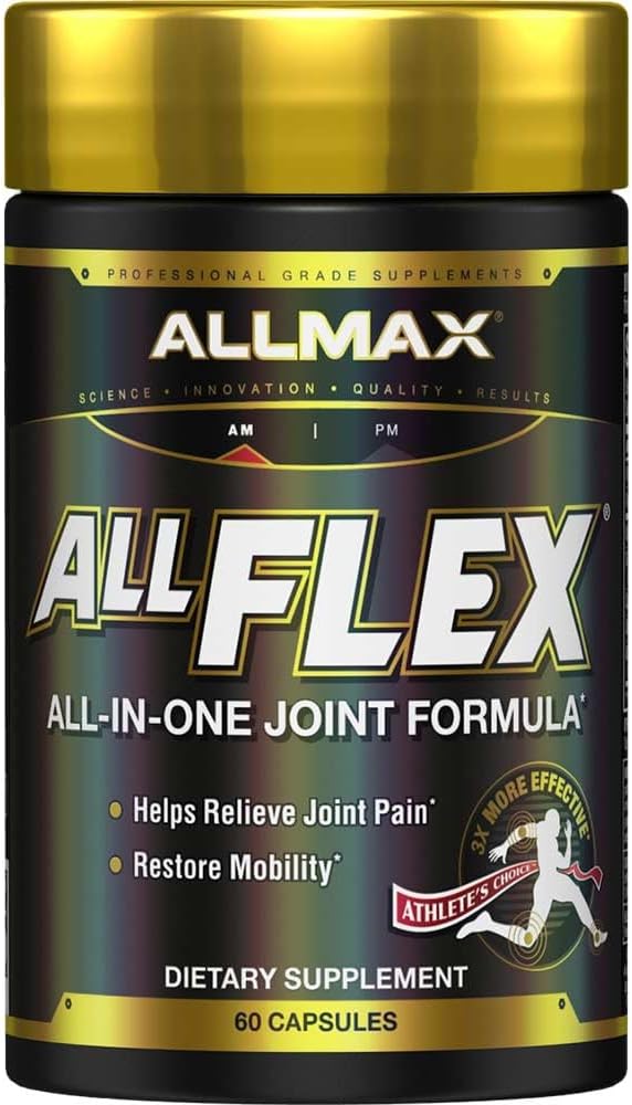 ALLMAX Nutrition - Allflex - Joint Health - 3X Strength - Glucosamine + Collagen - 60 Count