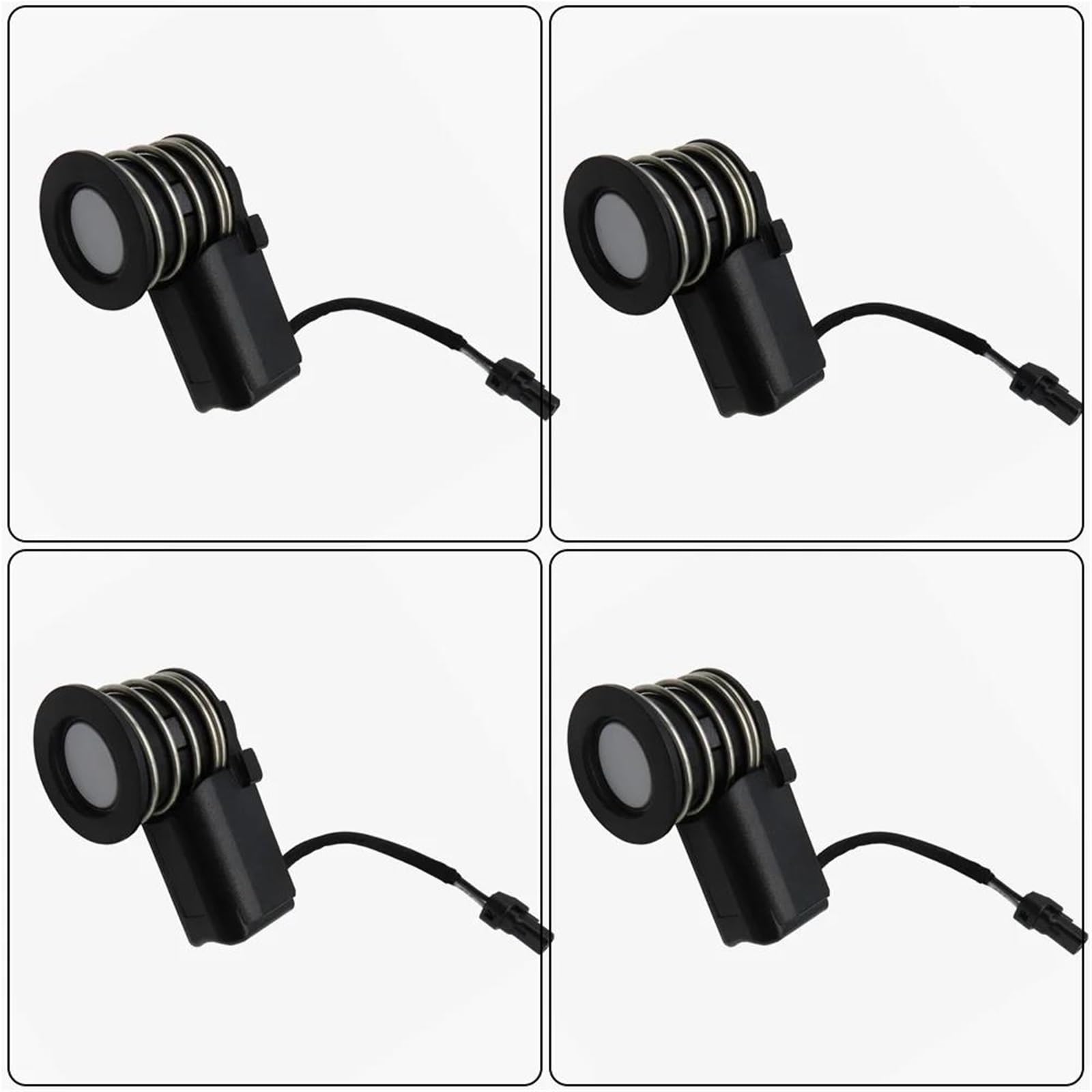 Capteur Stationnement Capteur de stationnement PDC Parktronic pour Toyota 2004-2017 10CA0212 Lot de 4 pièces(Blanc)