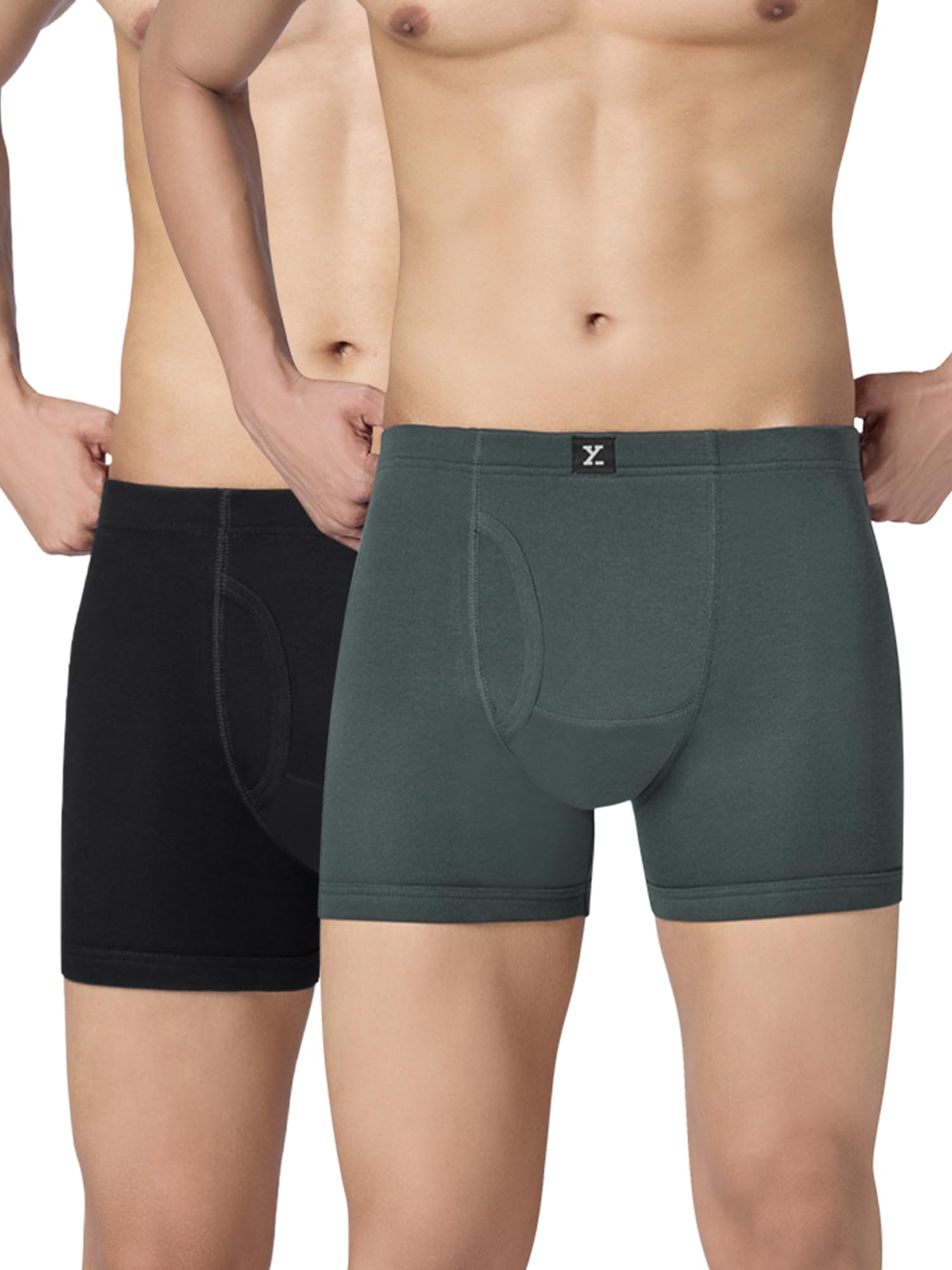 xyxx Nova Cotton Boxer Brief for Men |Regular Fit with intellifresh No-Marks Waistband | Inner Elastic | Solid Underwear for Men-picture-21