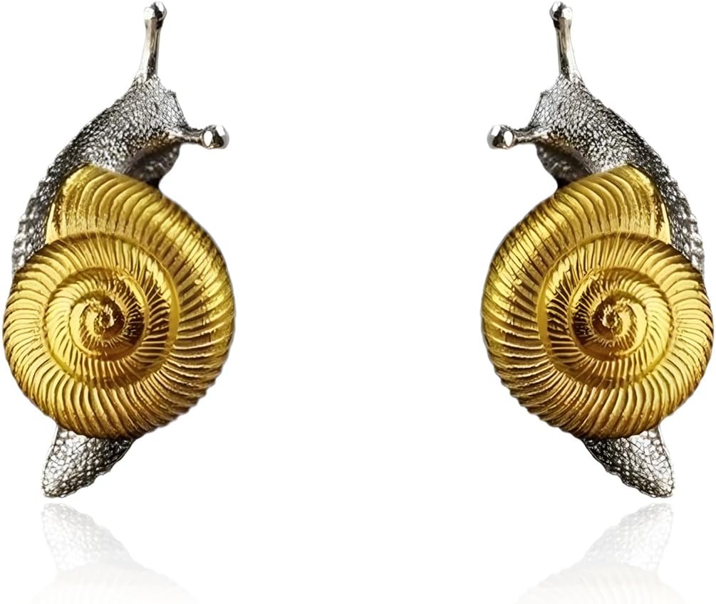 Small Snail Stud Earrings for Women Snail Vortex Earrings Animal Stud Earring