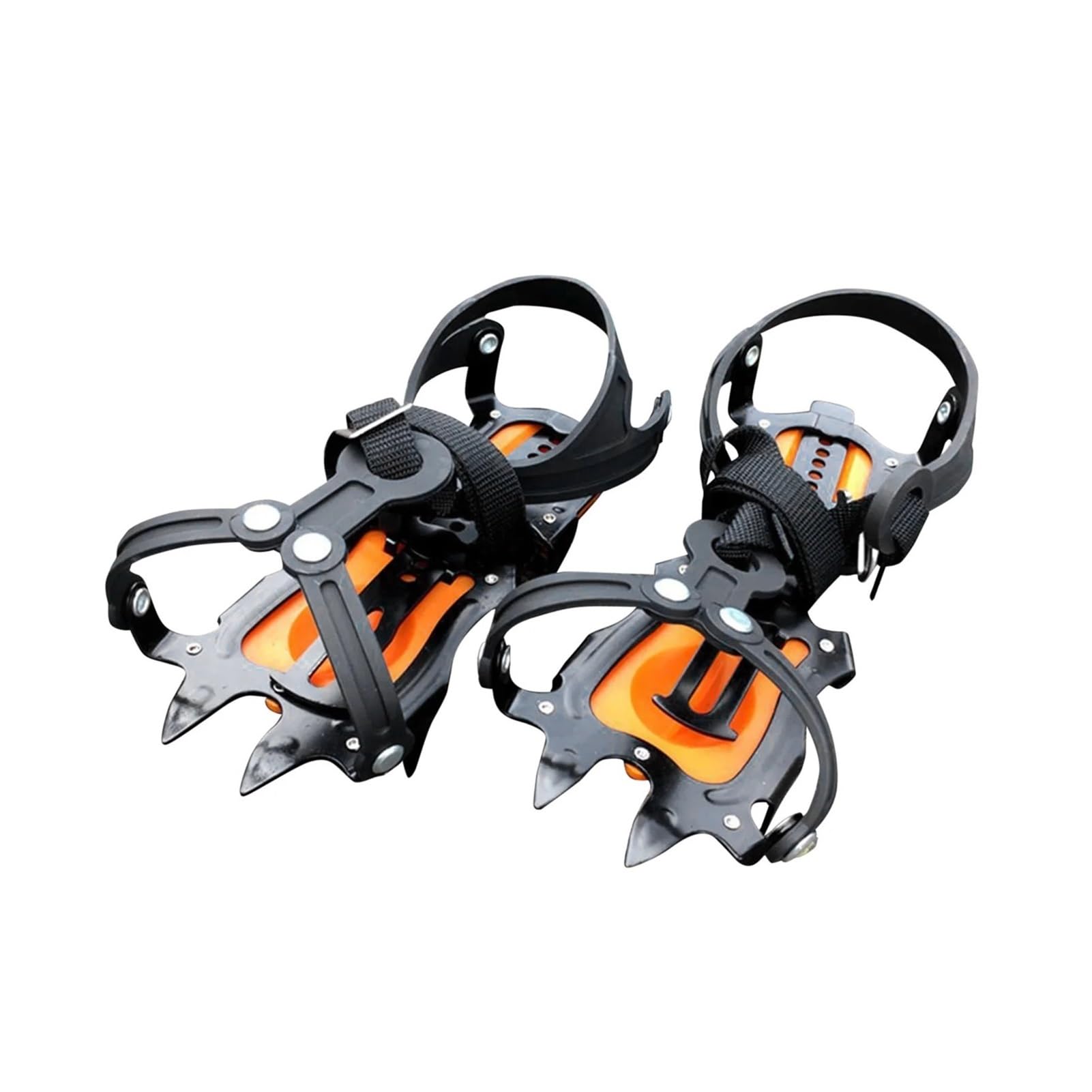 AntidéRapant Crampons Neige Et Glace Crampons à glace à 12 dents, chaussures de botte de neige d'hiver, pince à glace antidérapante, Crampons de Traction for équipement d'escalade Pour La Marche, Le J