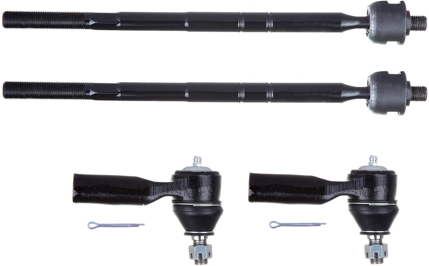 ECCPP Inner Tie Rod End Outer Tie Rod End 2001-2006 for Ford Escape 2001-2006 for Mazda Tribute 2005-2006 for Mercury Mariner 4pcs EV424 ES3631