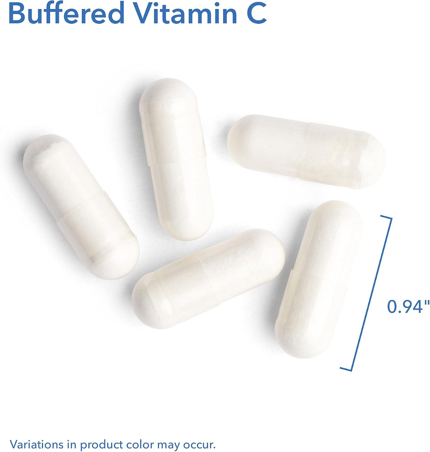 Allergy Research Group - Buffered Vitamin C - Antioxidant, Immune Support, Calcium/Mag - 120 Vegetarian Capsules