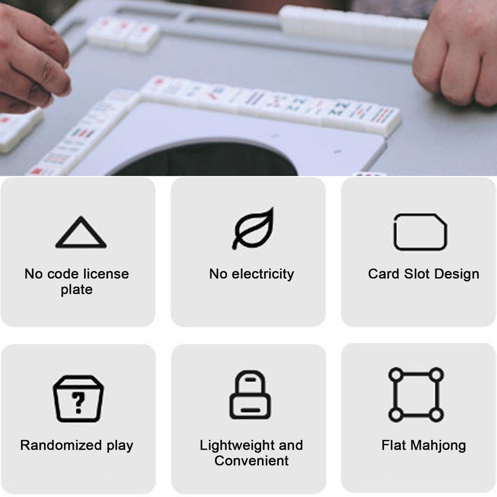 Set Da Mahjong Cinese Set Piccole Tessere Cinesi | Per Famiglia Bambini Viaggi Libero Da Tavolo Mahjong Interno Esterno Attività Di Gruppo Feste Vacanze Weekend