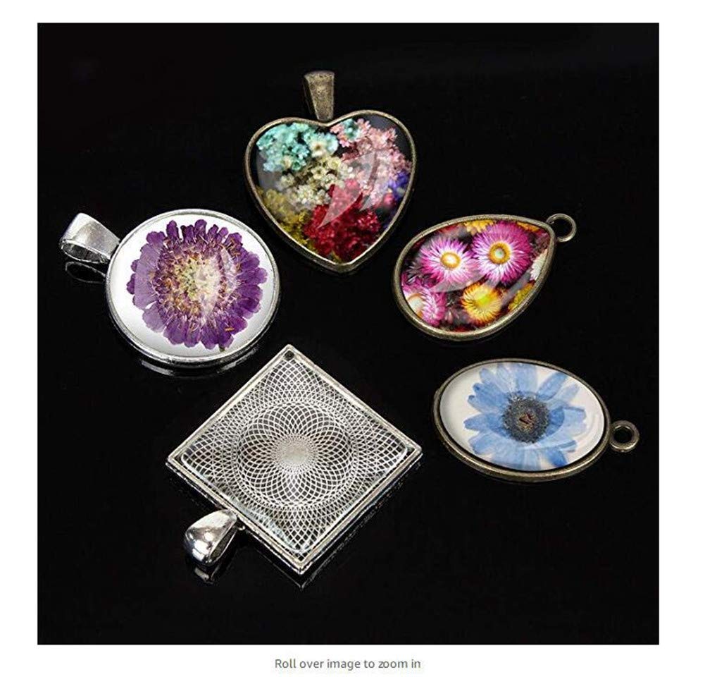 Allazone Lünette 37 Pieces 35 Pieces Frame Pendants Mixed Open Bezel
