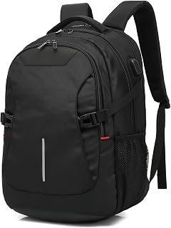 ACT Global Laptop Backpack 15.6 inch, for Work School Travel Backpack, Trolley Strap, USB Charging Port, Water Repellent, Bottle Holder Sleeve, Adjustable Compression Straps – AC8530