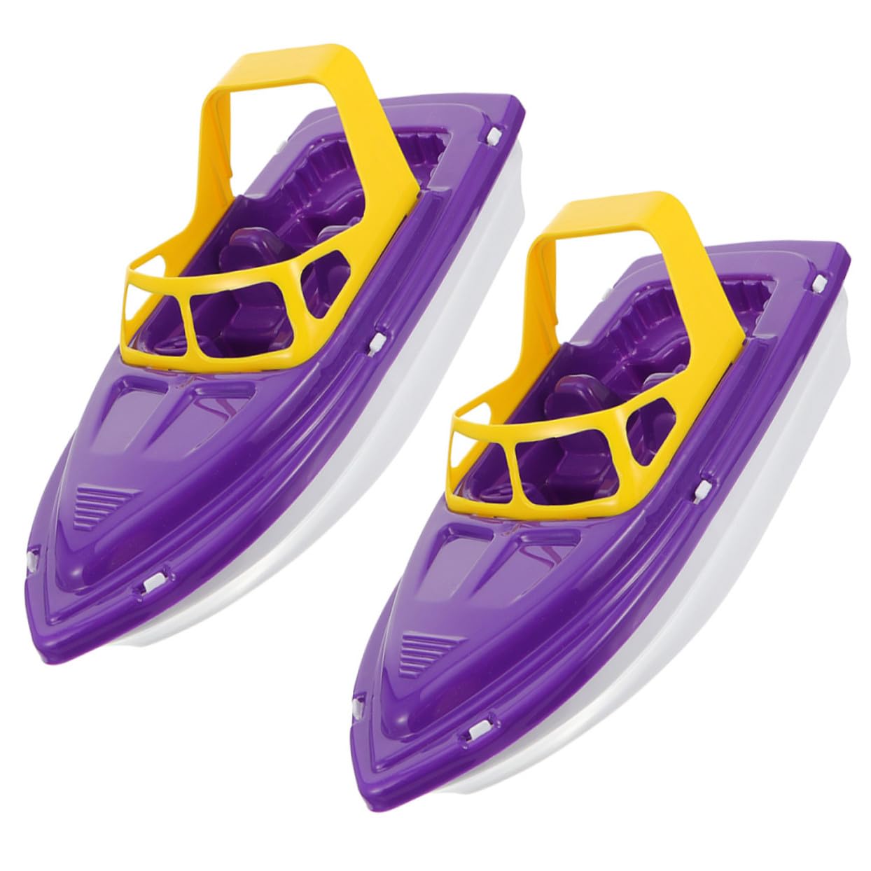 Barco de Bañera 2piezas Plástico para Niños y Bebés Púrpura