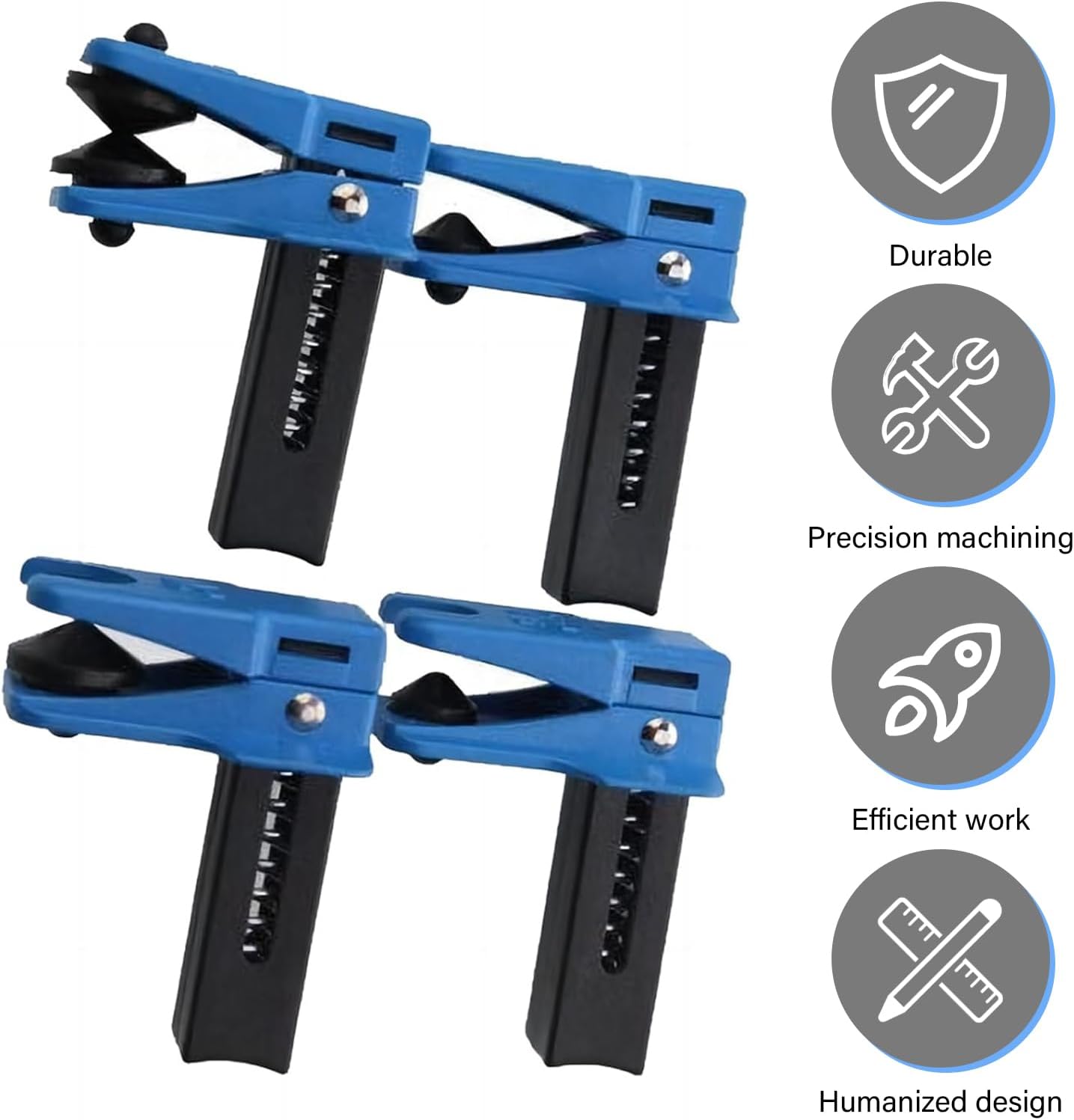 4 PCS Brake & Fuel Line Stoppers Kit, Vertical Oil Pipe Clamp, Fluid Stopper Set for Banjo Fitting, Universal for Most Cars Trucks(Blue)