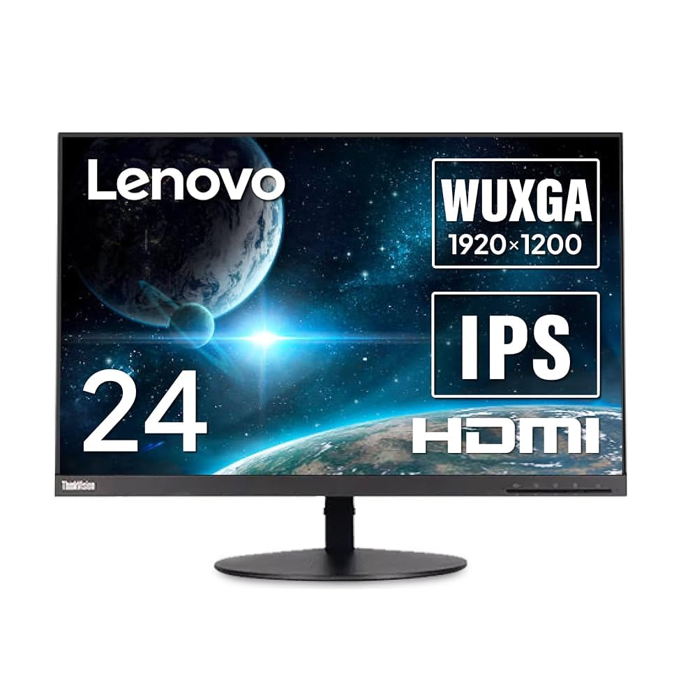 ThinkVisionT24d-10(24型/1920×1200/IPS縦回転) Amazon.co.jp: (整備済み品) Lenovo ThinkVision T24d-10 24インチ 狭