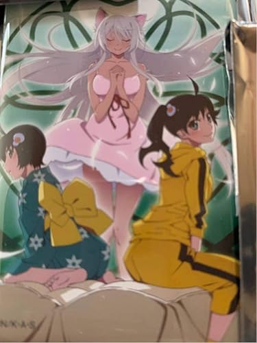 Amazon 物語シリーズ 物語フェス 化物語 ジャケットイラスト 缶マグネット 羽川翼 阿良々木火憐 阿良々木月火 アニメ 萌えグッズ 通販