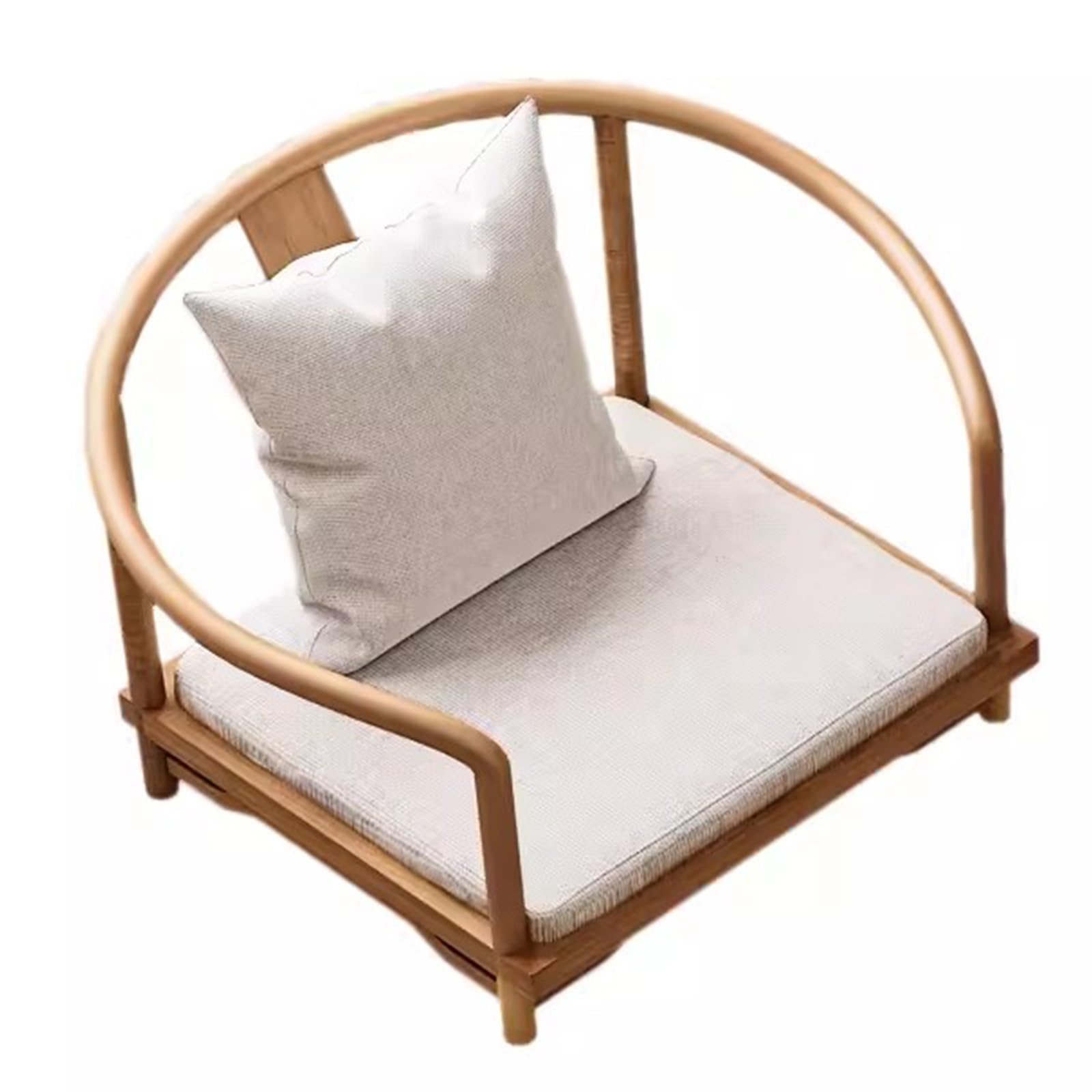 Japanese Solid Wood Coffee Table - Low Dining Table for Floor Seating Ideal Reception Table for Chairs & Stools Stylish Home Décor (60x52x45cm)