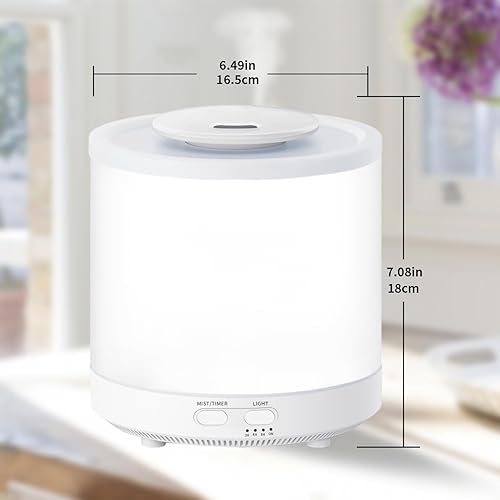 Miniatura 3 de Humidificadores de niebla fría para dormitorio, habitación grande, humidificador de aire de 1.8L con llenado superior y silencioso, difusor
