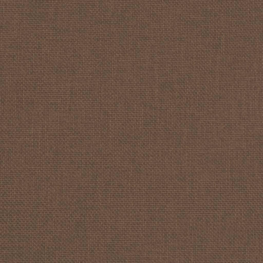 Clubsessel mit Fußhocker Braun Stoff 70x56x68 cm Robustes Kiefernholzgestell gepolstert für Wohnzimmer Gästezimmer Büro kompakter Gartensessel mit atmungsaktivem Polyesterbezug zum