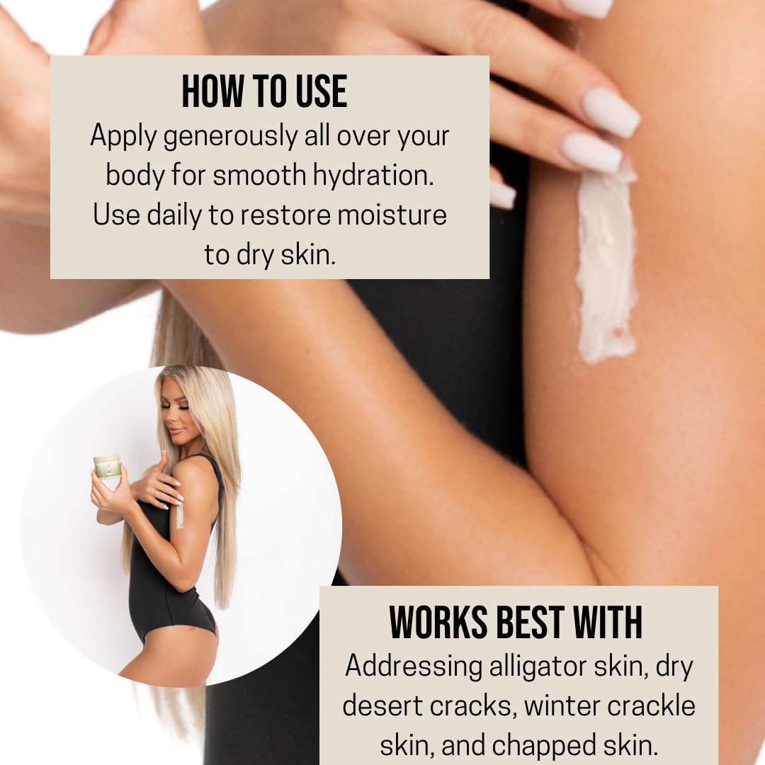 Naked Glow Whipped Body Butter for Dry Skin - Hydrating, Smoothing, Body Butter for Women and Men - Skin Moisturizer for Smooth and Glowing Skin - with Papaya Scent - Image 4