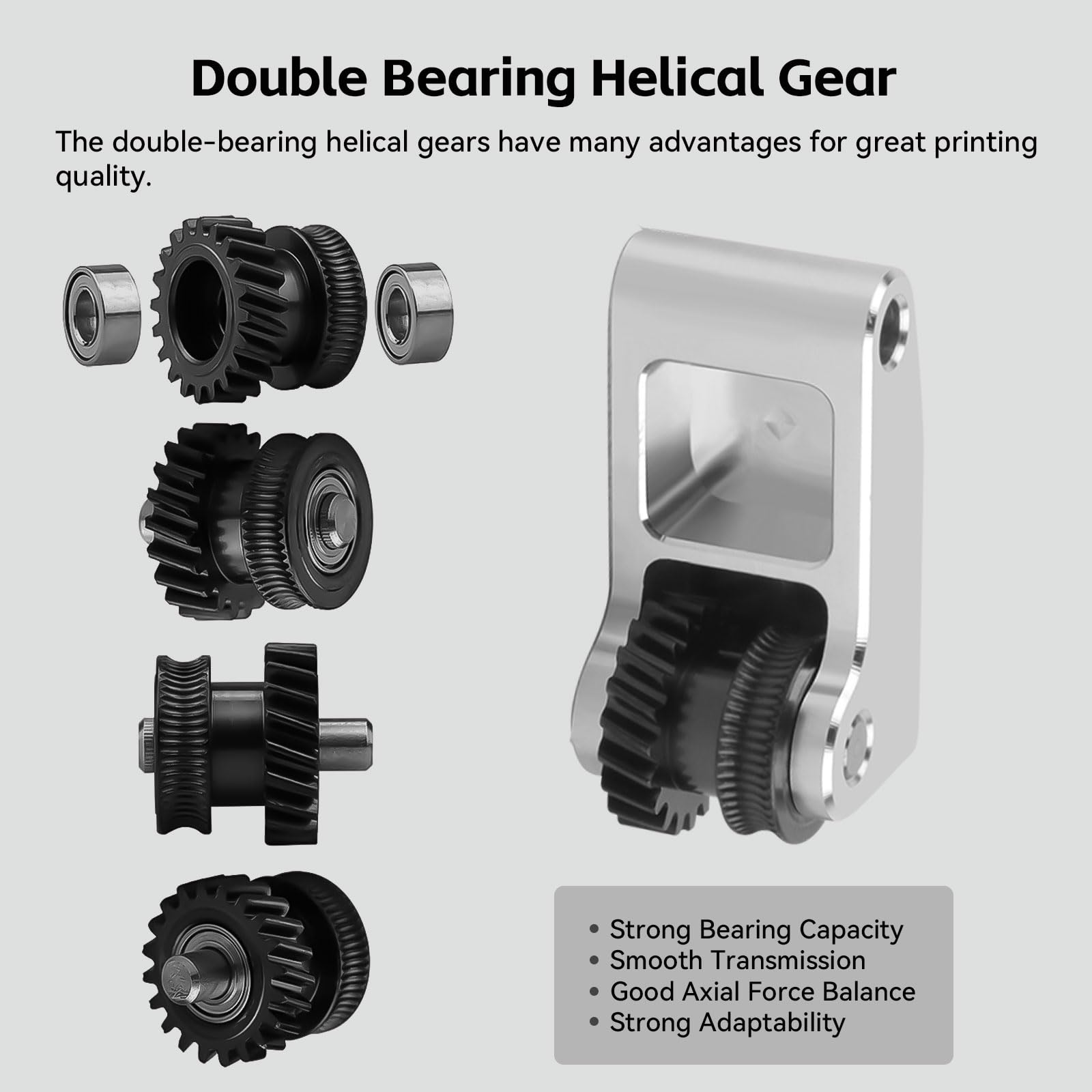 Amazon.com: TZ3.0 Upgrade P1S Hardened Steel Extruder Gear,High