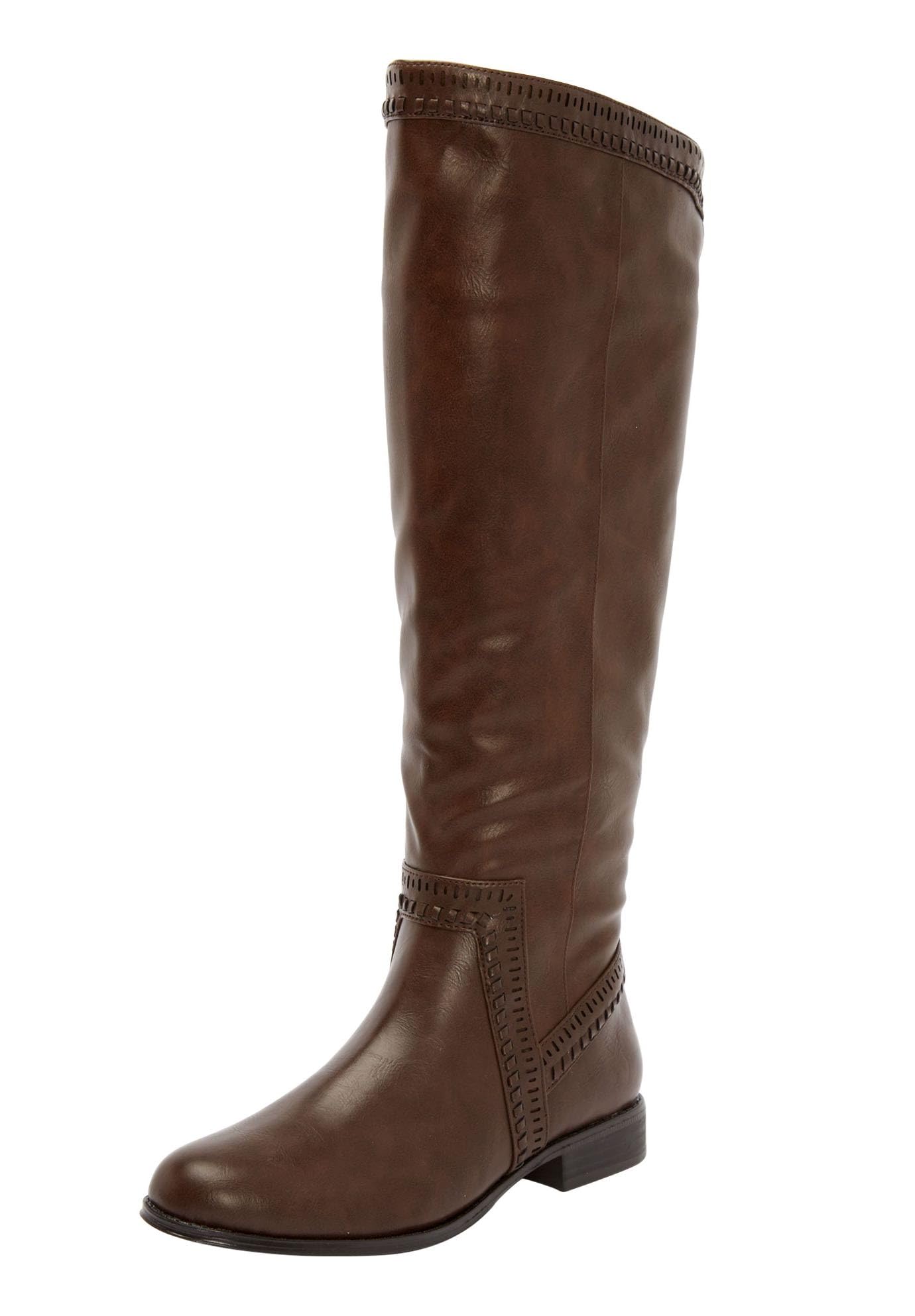 Comfortview Womens Wide Width The Malina Wide Calf Boot