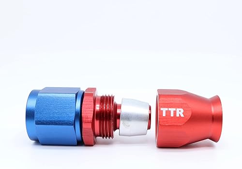 Miniatura 4 de TT Racing -6 AN6 PTFE accesorios giratorios + manguera de combustible de acero inoxidable E85 33FT PTFEAN6_KIT_33