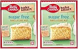 Bake Smart Sugar Free Vanilla Cake Mix 2X350g - Easy-to-Bake, No Added Sugar, Sweetener-Based, Moist & Fluffy Texture – No Artificial Flavours or Colours, Vegetarian-Friendly