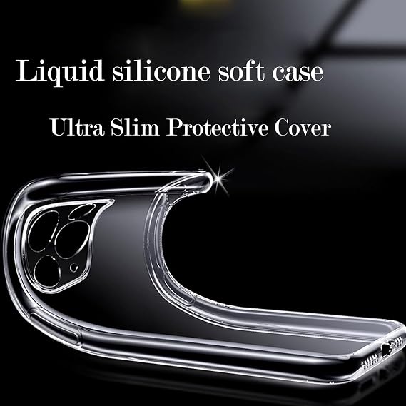 Phone Case for Vivo X200 Pro V2405A, V2405DA (6.78), with 2 x Tempered Glass Screen Protector, with 2 x Ultra-Thin Clear Soft TPU Bumper Anti-Scratch Shock-Proof Case - Clear+Clear