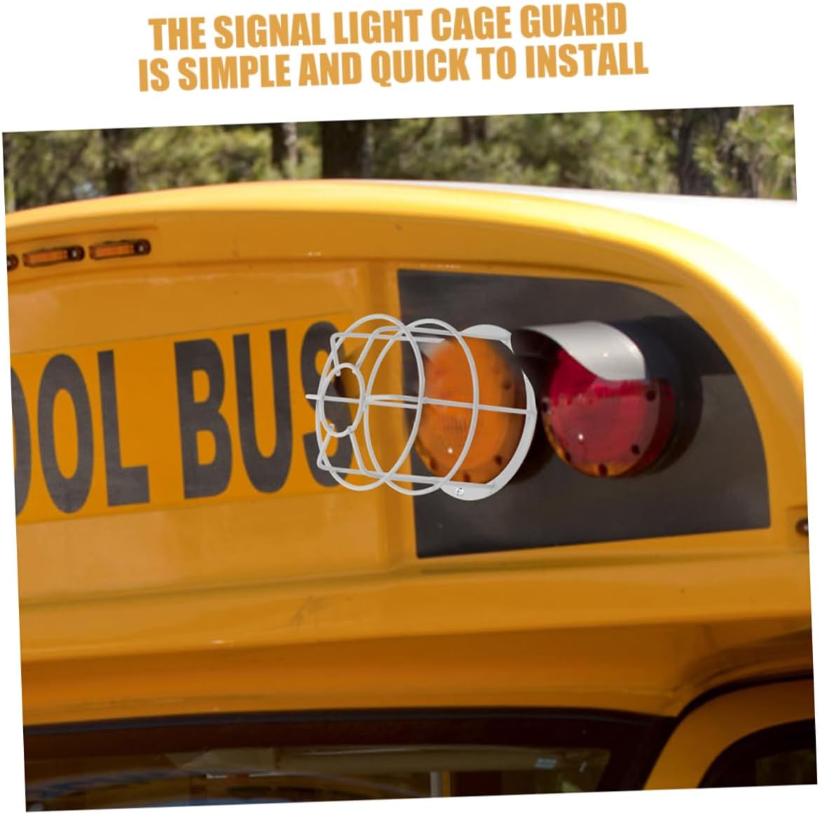 2Pcs Iron Lamp Shade Cage Wire Mesh Protective Light Guard for School Bus Warning Signal Lights Industrial Fixture Lamp Shade Holder