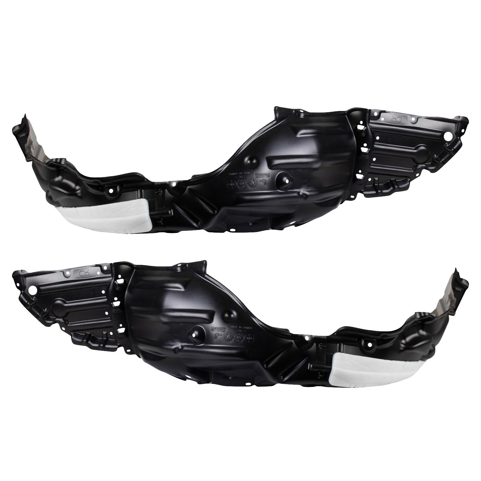 TRQ Front Inner Fender Liner Set | For 2019-2023 Toyota Corolla TO1248231 TO1249231