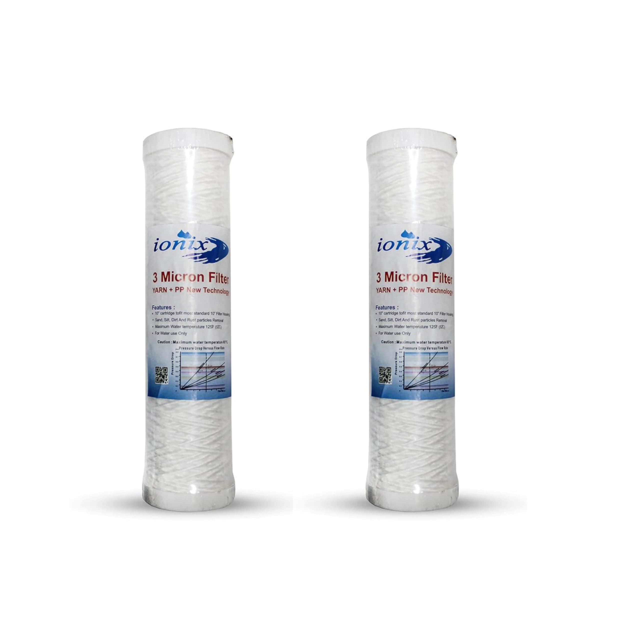 IONIX Compatible Kent ro pre Filter Cartridge, 3 Micron pre Filter, Yarn Spun, PP + Yarn, 10 inches, Compatible with All Standard Size pre Filters (Pack of 2) (B0DHH67STV) Amazon Price History, Amazon Price Tracker