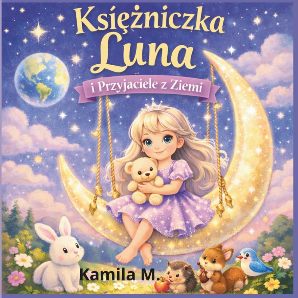 Księżniczka Luna i Przyjaciele z Ziemi: Magiczna bajka dla dzieci 3-7 lat o przyjaźni, odwadze i małych cudach