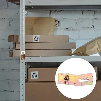OSALADI Teardrop Pallet Rack Safety Clip, 10pcs Universal Drop Set Pins, Carbon Steel & Galvanized, Khaki