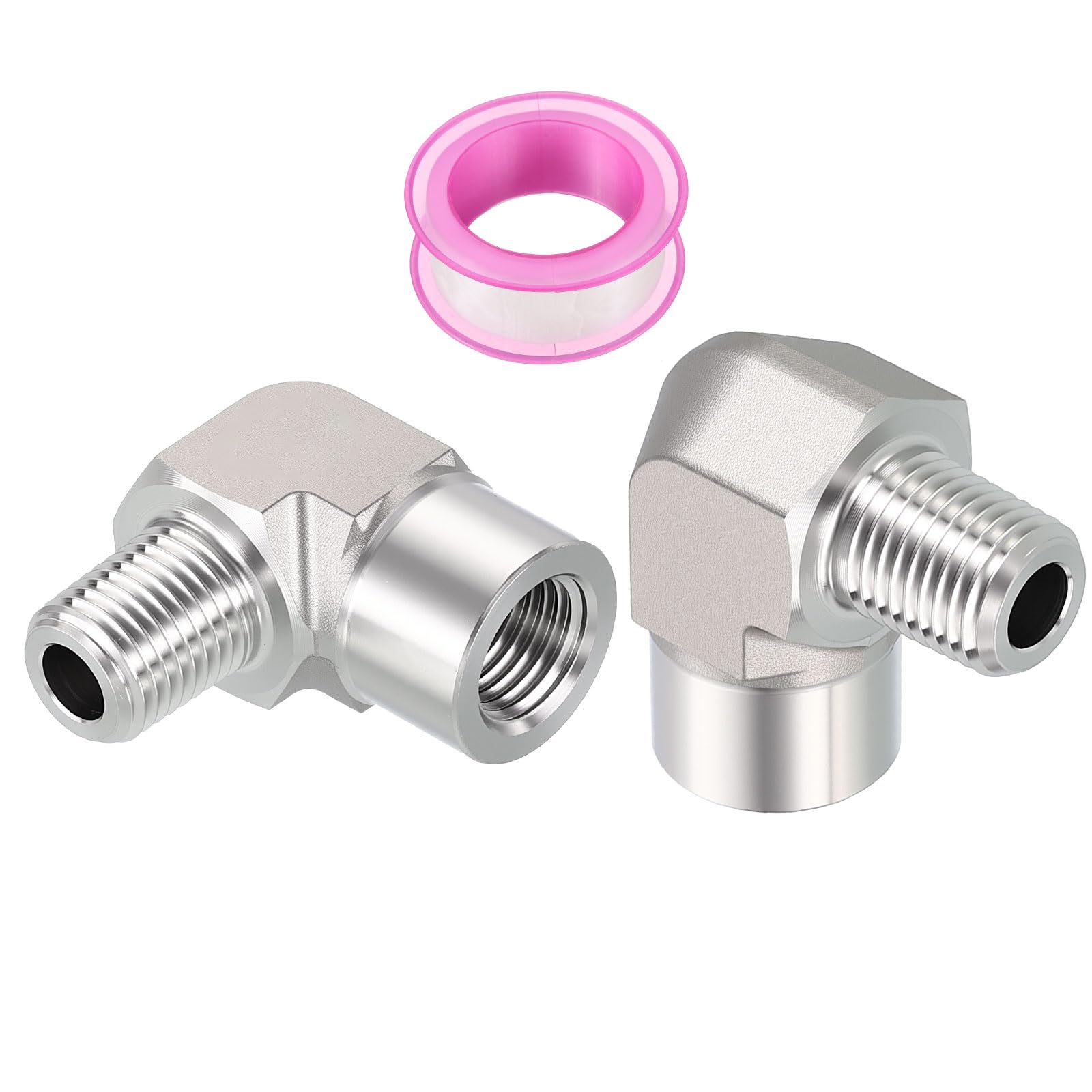 Coude de rue NPT 1/2 acier inox 304 étanche anti-corrosion pour air et huile