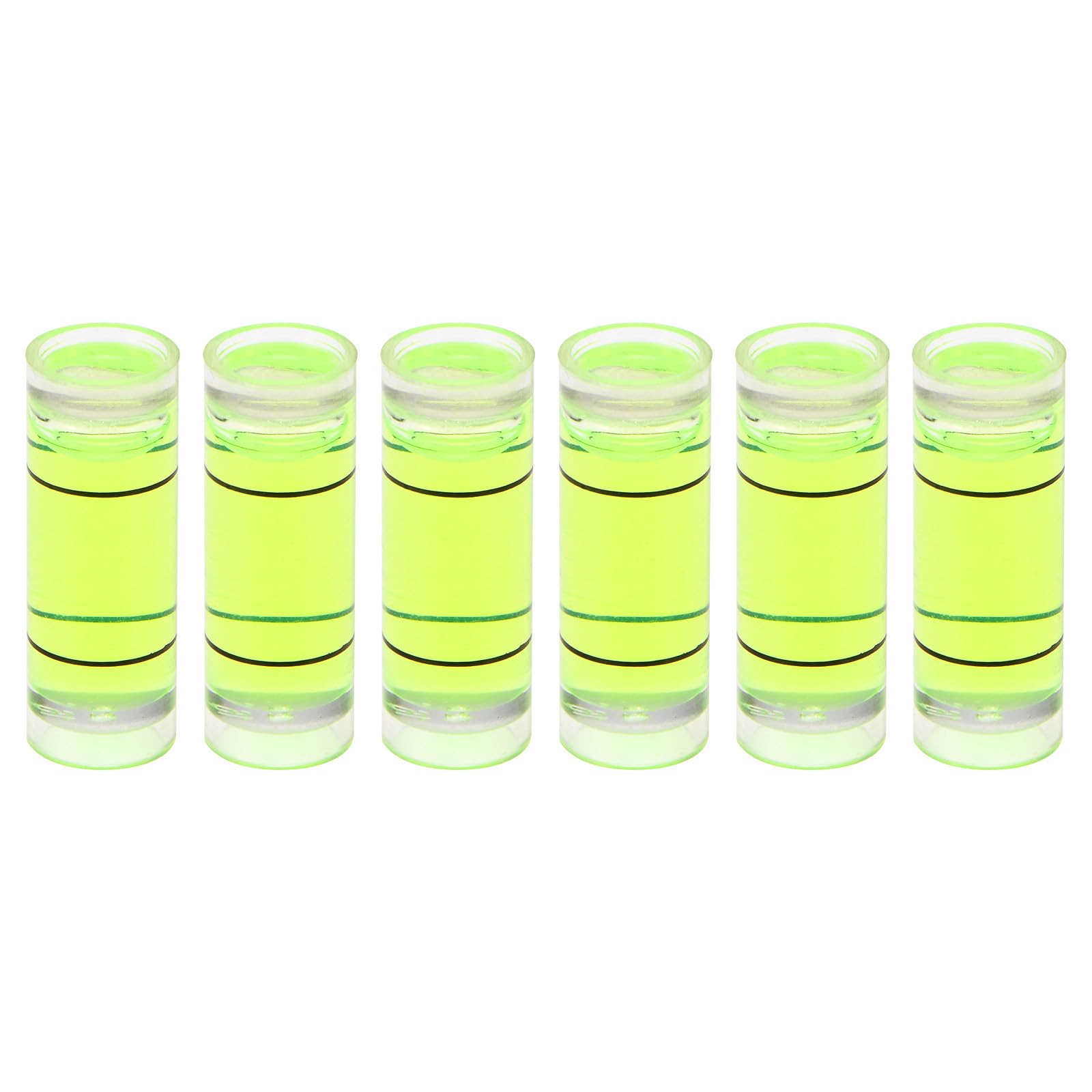 Mini Bubble Levels - 6 Pack PMMA Spirit Vials -22