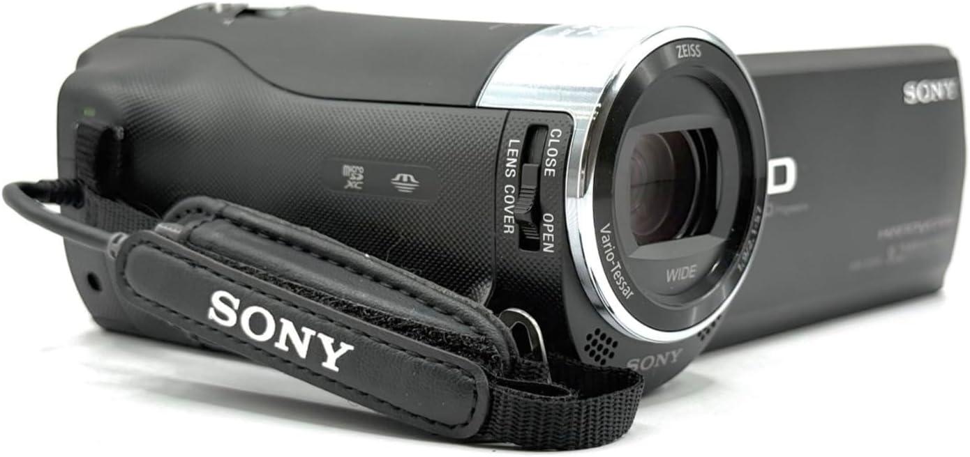 Sony HDR-CX240/B Full HD 9.2 MP Camcorder with 27x Optical Zoom, MicroHDMI, USB 2.0, WiFi, NFC, 2.7" LCD and SteadyShot Image Stabilization, Black