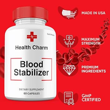 Health Charm Capsules, Premium All Natural Ingredients Blood Pills, Maximum Strength HealthCharm Supplement (5 Pack)