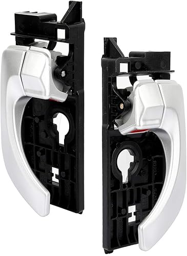 Miniatura 5 de ECCPP Manijas de puerta interiores 2005 2006 2007 2008 para Hyundai Sonata interior interior delantero lado del pasajero plateado 2 piezas