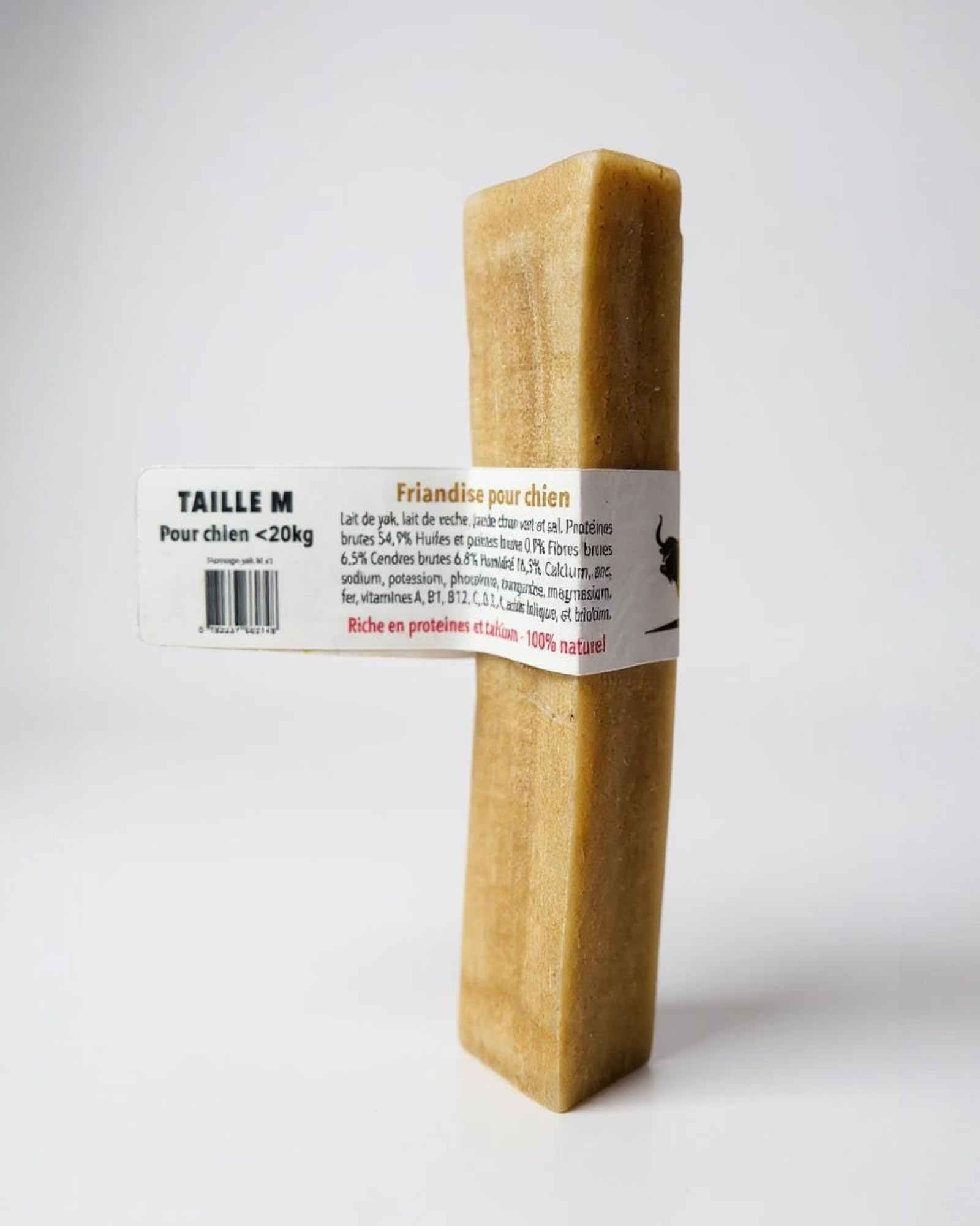 Fromage de Yak M 60g-90g pour Chien Moins de 20kg – friandise 100% Naturelle à mâcher – fabriqué au népal – Riche en protéines – hygiène bucco-Dentaire – Longue durée – france croquettes