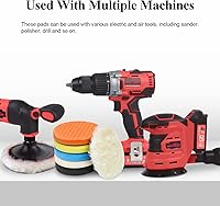 Vista 7 de Autolock Almohadillas de pulido de 7 pulgadas, 6 piezas de cara de 7 pulgadas de 7.087 in para placa de respaldo de 6.7 pulgadas, esponja de pulido