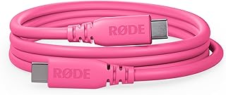 RØDE SC27 SuperSpeed USB-C - USB-C kablosu, 5 Gbps'ye kadar hızlı veri aktarımı ve 60 W güç kaynağı (2 m, pembe)