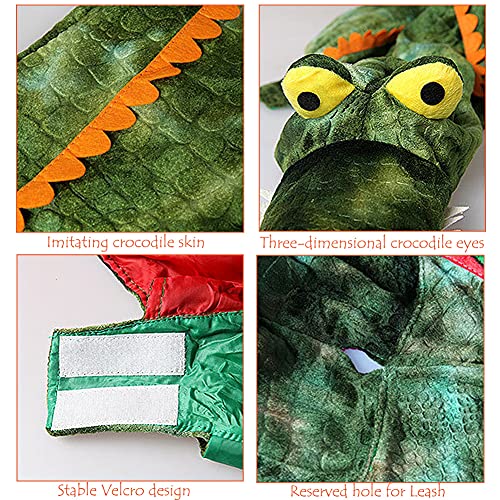 Alligator Dog Costume - Funny Dog Costume, Halloween Dog Crocodile Costume For Small Medium Large Dogs, Funny Cosplay Dress - Dress Your Dogs Like A Croc #TOP2