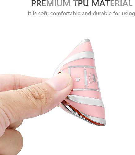 Miniatura 6 de OFFCURVE Funda para llavero con llavero para Nissan Car Key Fob Case Shell Fit para Nissan Altima Maxima Rogue Armada Pathfinder Smart Key