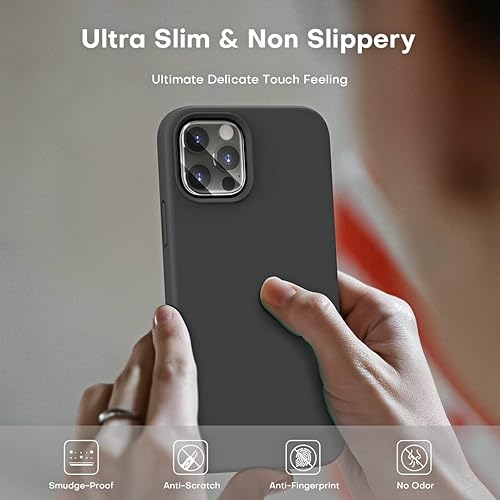 Vista 510 de TOCOL - Funda 5 en 1 para iPhone 11, con 2 protectores de pantalla + 2 protectores de lente de cámara, funda delgada de silicona líquida a prueba