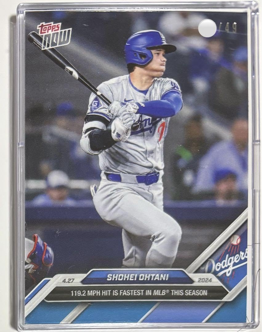 Amazon.co.jp: topps now 大谷翔平 49枚限定シリアル入り